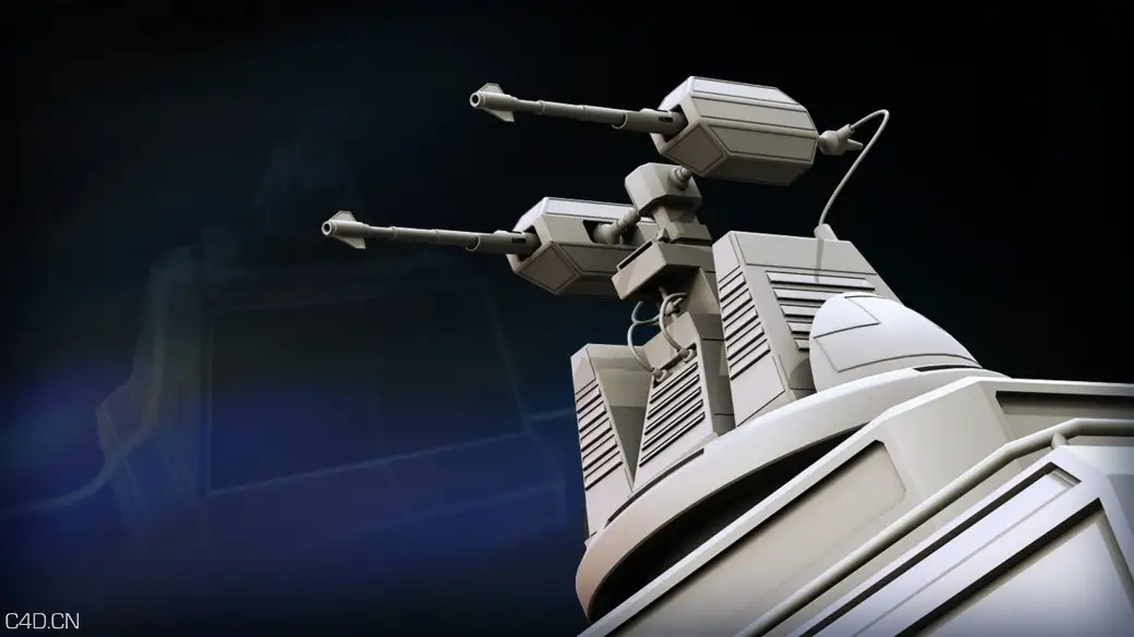 C4D机枪塔楼建模教程 Digital Tutors – Modeling a Machine Gun Turret in CINEMA 4D - C4D之家 - url.jpeg
