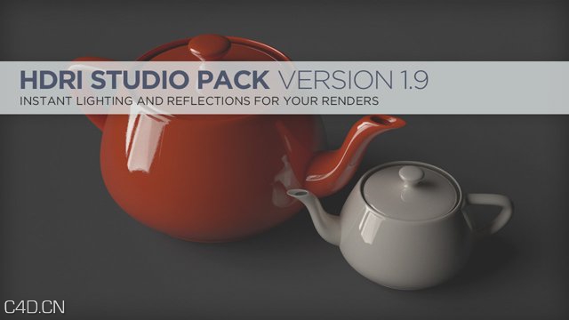 灰猩猩HDRI灯光渲染预设包 GreyscaleGorilla – HDRI Studio Pack 1.9 For C4D R16