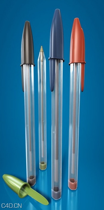 圆珠笔C4D模型 penna bic - C4D之家 - cinema4d_ 2014-12-17 23.44.40.jpg