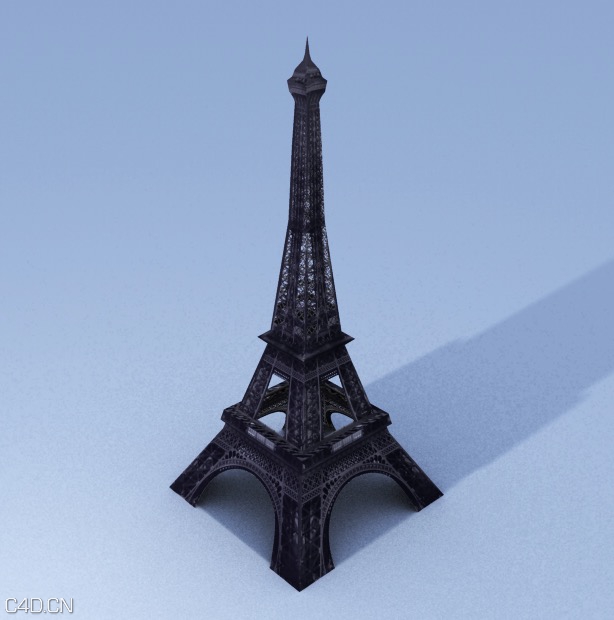 埃菲尔铁塔C4D模型 torre eiffel - C4D之家 - cinema4d_ 2014-12-18 23.04.51.jpg
