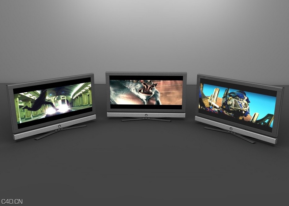 等离子显示屏C4D模型 TV Plasma 3 Screen - C4D之家 - cinema4d_ 2014-12-18 23.39.17.jpg