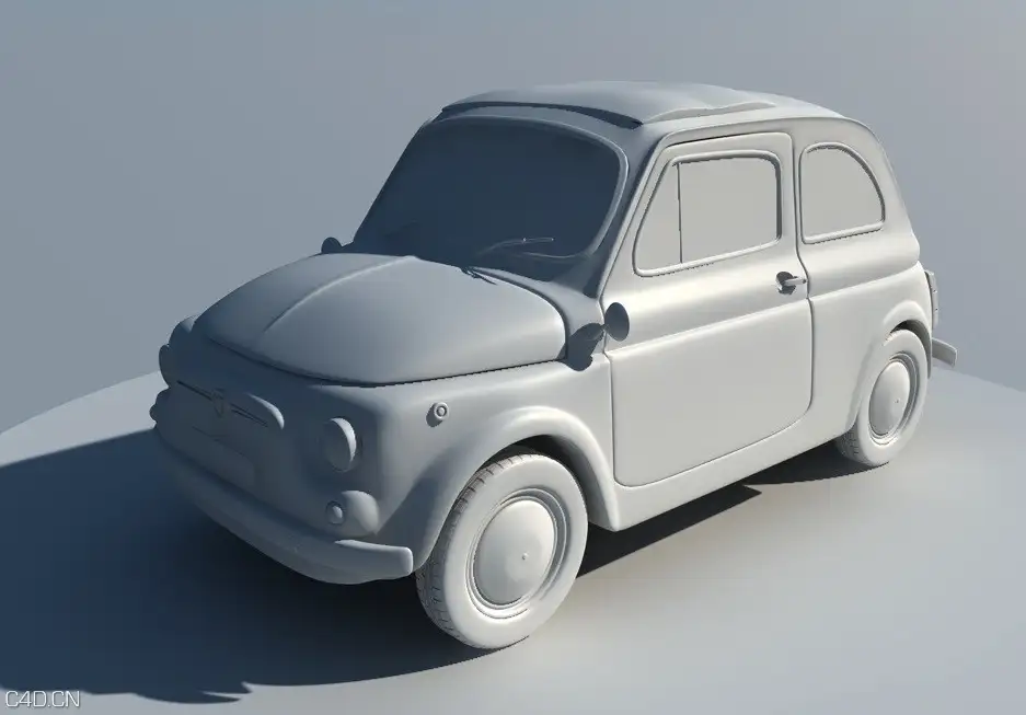 菲亚特汽车C4D模型 Vecchia Fiat 500 - C4D之家 - cinema4d_ 2014-12-19 00.06.46.jpg