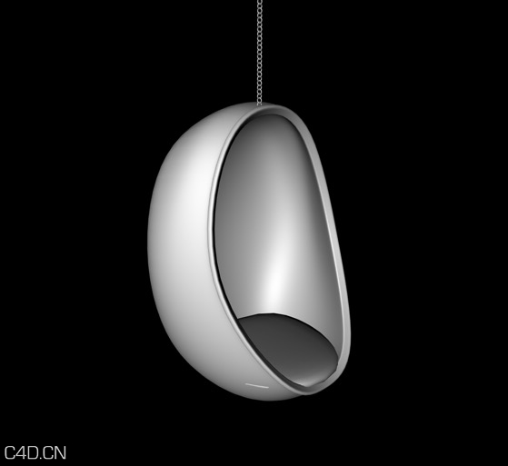 吊椅C4D模型 Poltrona "egg"