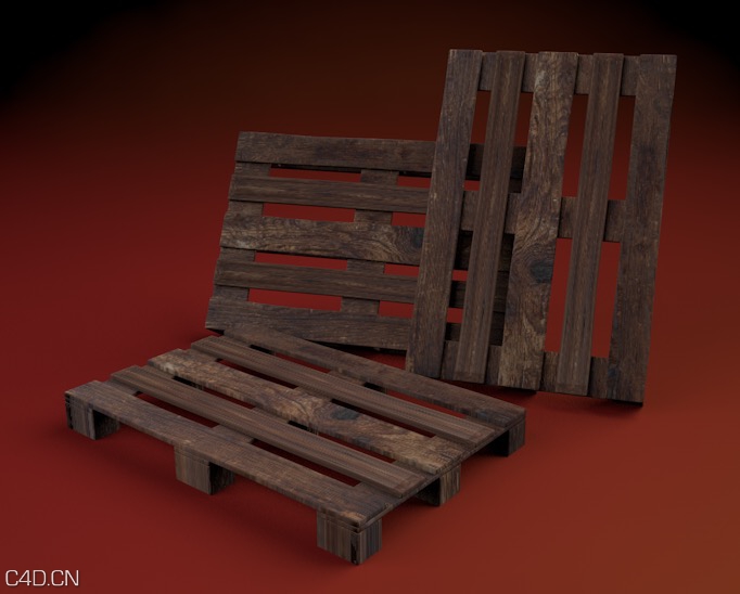 木架/木托盘C4D模型 Pallet/Bancale