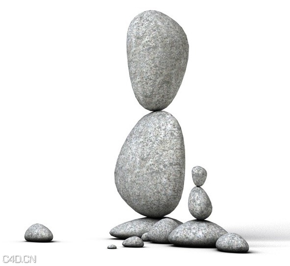 石头C4D模型 Balance