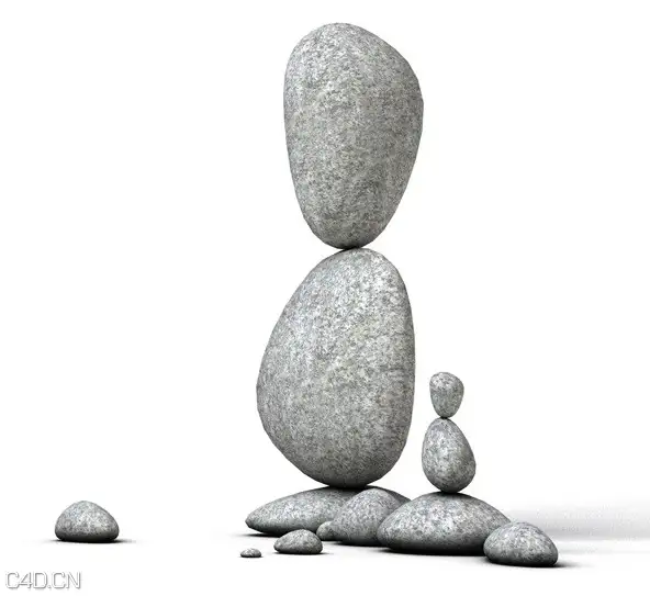 石头C4D模型 Balance