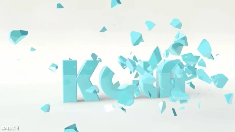 C4D使用Thrausi制作破碎文字 Tutoriel Cinema 4D Exploser un texte