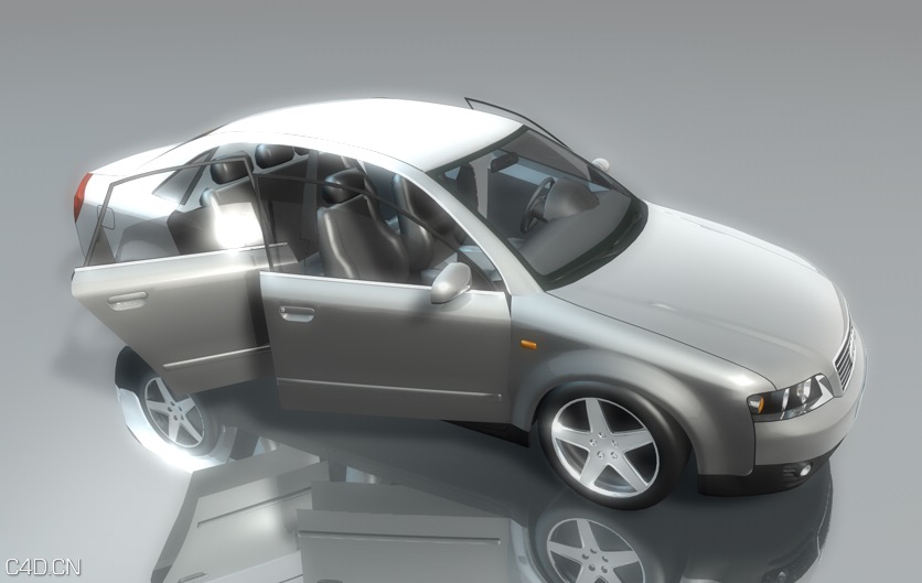 奥迪汽车C4D模型（XP绑定）Audi A4 Xpresso