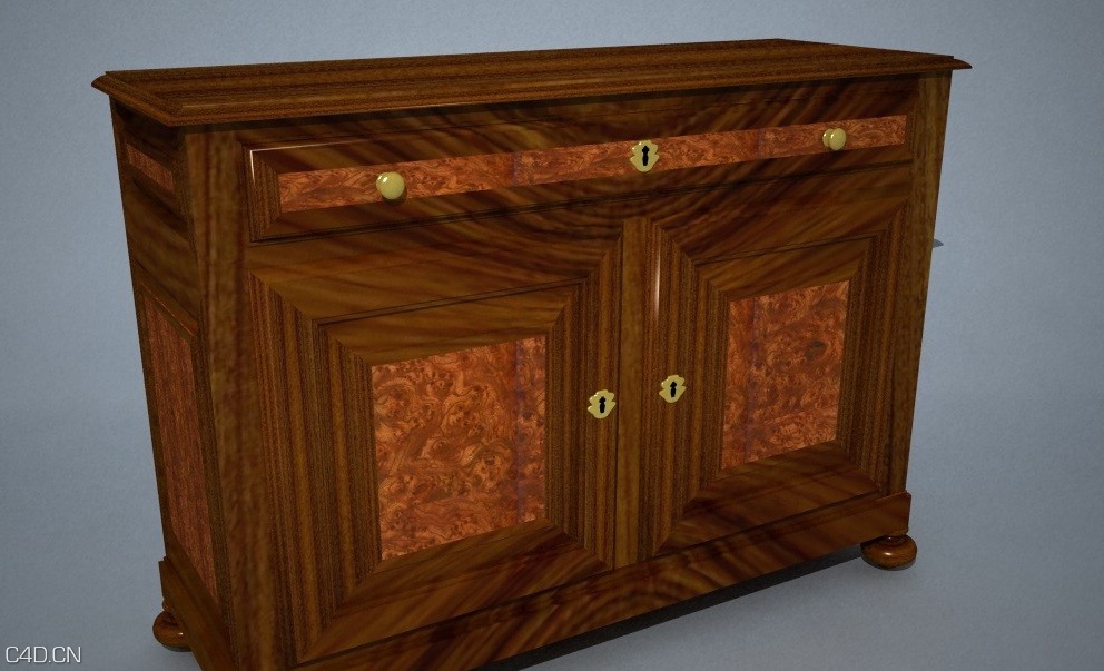 橱柜C4D模型 Credenza - C4D之家 - cinema4d_ 2014-12-23 22.34.40.jpg