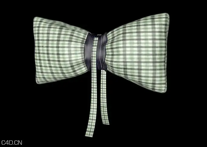 CINEMA 4D蝴蝶结制作中文视频教程（含蝴蝶结C4D模型） bowknot