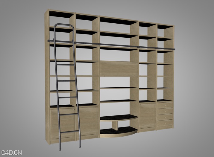 书架C4D模型 libreria - C4D之家 - cinema4d_ 2014-12-25 00.28.30.jpg