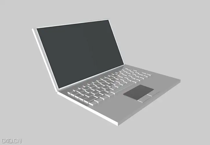 笔记本简模C4D模型 MacBook