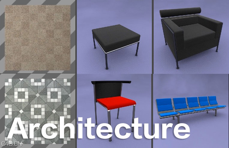 建筑常用预设（材质/模型等）Architecture Lib - C4D之家 - cinema4d_-2014-12-28-00.47.11.jpg
