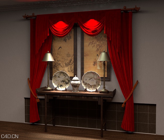 中式中堂装饰C4D模型 Chinese Chudo decoration - C4D之家 - cinema4d_ 2014-12-29 23.23.47.jpg