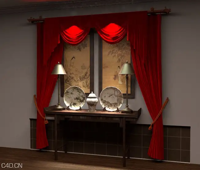 中式中堂装饰C4D模型 Chinese Chudo decoration - C4D之家 - cinema4d_ 2014-12-29 23.23.47.jpg