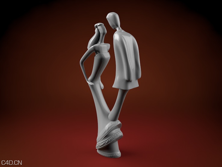 婚礼新人卡通形象C4D模型 - C4D之家 - cinema4d_ 2015-01-01 15.49.06.jpg