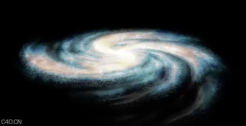 C4D创建螺旋星云教程 How to Create a Simple Spiral Galaxy in Cinema 4d