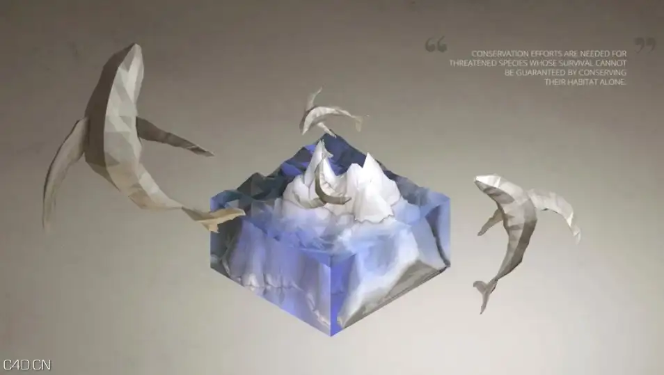C4D海豚小岛景观低面多边形建模教程 sometric Low-Poly World - Cinema 4D - C4D之家 - cinema4d_ 2015-01-02 23.53.13.jpg