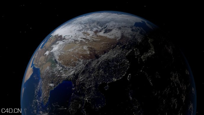 C4D 地球工程文件分享 The earth model - C4D之家 - showpic.jpeg