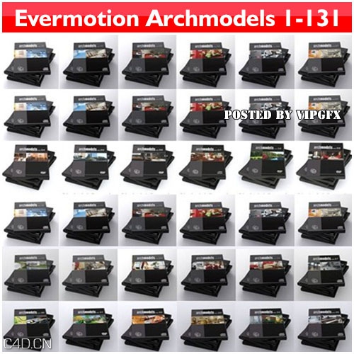 1-131集3Dmax单体模型Evermotion Archmodels 极度模型100G