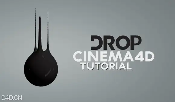 C4D水滴MG拖尾效果教程 Drop Liquid motion