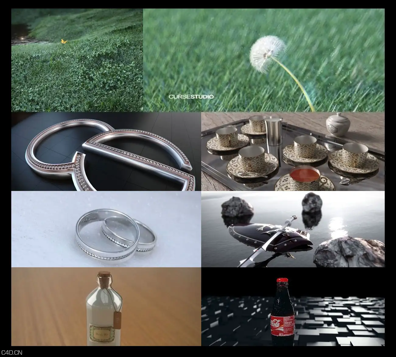 CurseStudio C4D教程合集7G 超逼真Vray渲染技巧