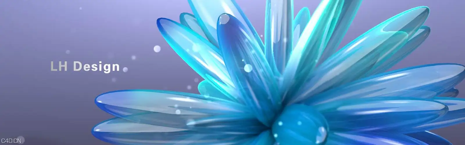 CINEMA4D玻璃花制作视频中文教程 - C4D之家 - glassflower.jpg