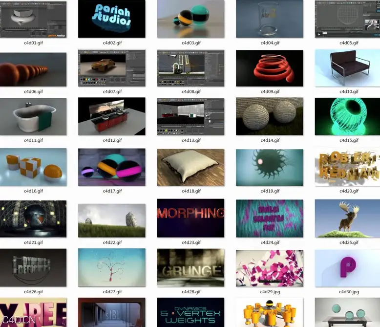 CINEMA4D 视频教程大合集（56GB）