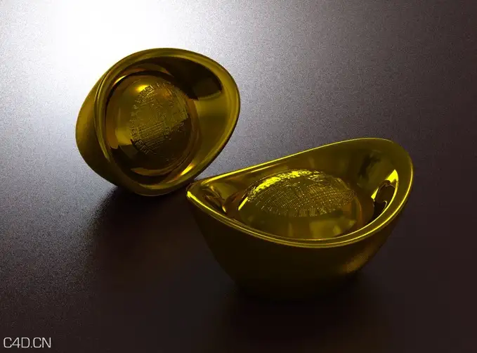 金元宝C4D模型 Gold 3D model - C4D之家 - cinema4d_ 2015-01-08 15.25.40.jpg