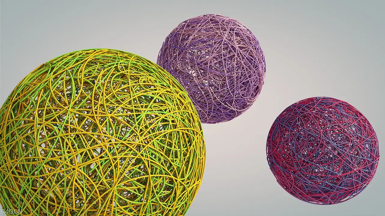 C4D中文教程：制作球体编织物造型 - C4D之家 - 8a2f81e6d7871e99.jpg