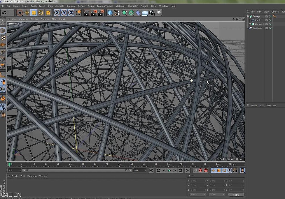 C4D中文教程：制作球体编织物造型 - C4D之家 - cinema4d_ 2015-01-08 18.00.52.jpg