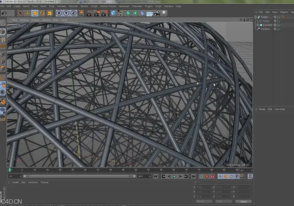 C4D中文教程：制作球体编织物造型 - C4D之家 - cinema4d_ 2015-01-08 18.00.52.jpg