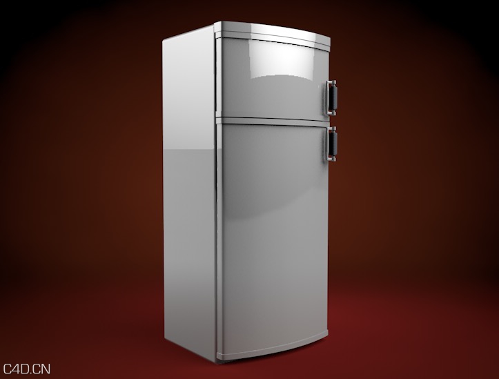 双开门冰箱C4D模型 The refrigerator 3D model - C4D之家 - cinema4d_ 2015-01-08 22.15.32.jpg
