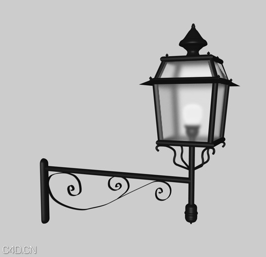 欧式壁灯C4D模型 European style wall lamp 3D model - C4D之家 - cinema4d_ 2015-01-08 23.36.49.jpg