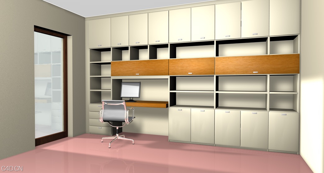 档案管理室C4D模型Archives management room 3D model - C4D之家 - cinema4d_ 2015-01-08 23.52.09.jpg