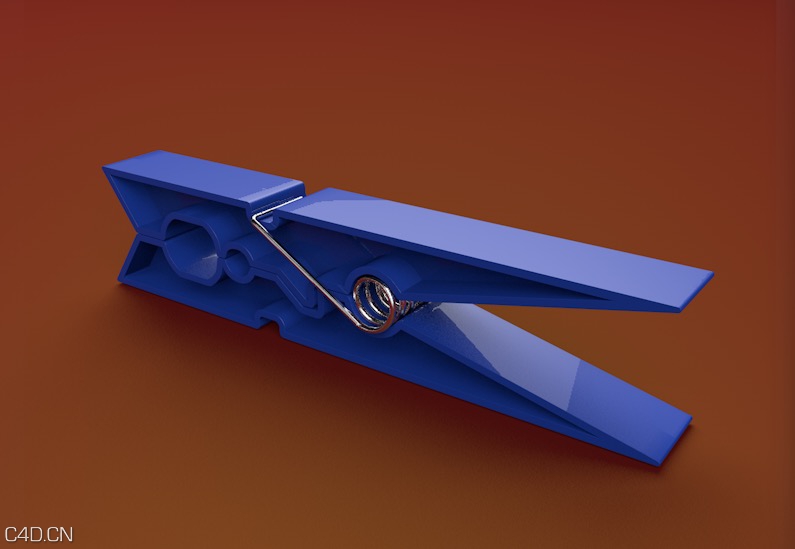 塑料夹子C4D模型 Clip 3D model - C4D之家 - cinema4d_ 2015-01-09 21.50.17.jpg