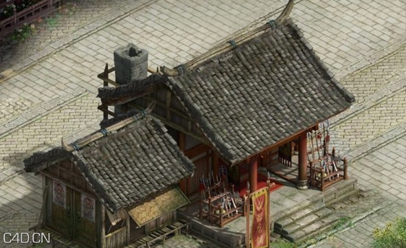 中国古代风格建筑物件3D模型 - C4D之家 - cinema4d_ 2015-01-10 01.06.06.jpg