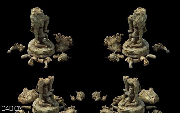 中国古代风格建筑物件3D模型 - C4D之家 - cinema4d_ 2015-01-10 01.06.22.jpg