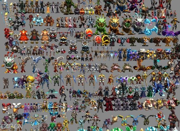 英雄联盟全套3D模型合集