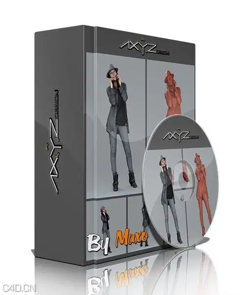 写实人物角色3D模型下载 – Ready-Posed 3D Humans