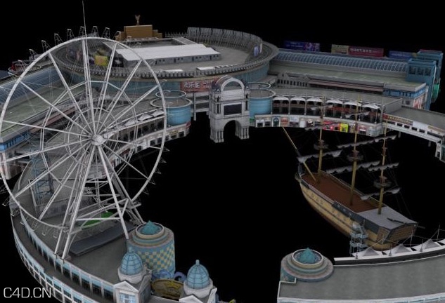 游乐场C4D模型 Playground 3D model