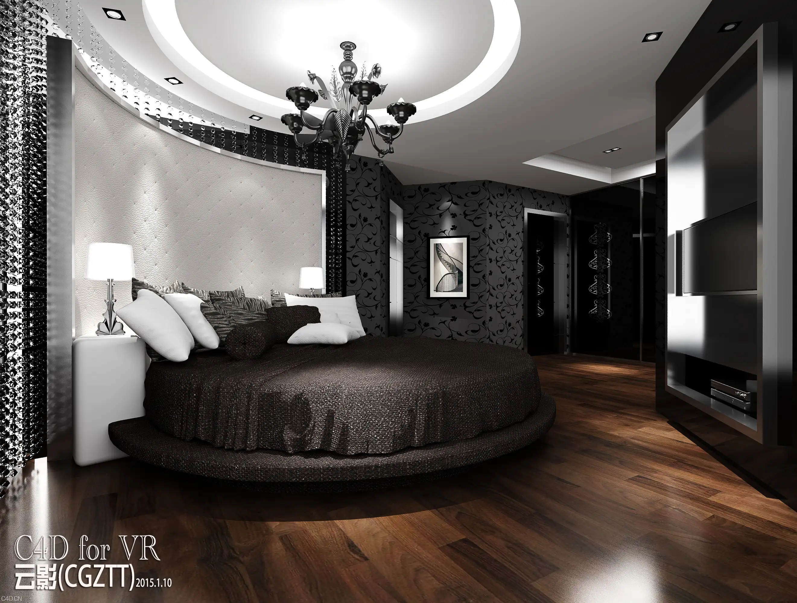 纯白灯光 冷色调 C4D for VR 室内效果图 云影ZTT - C4D之家 - 12.jpg
