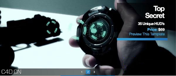 高科技信息显示 DropDrop – Top Secret – HUD Animations - C4D之家 - DropDrop-Top-Secret-HUD-Animations.jpg
