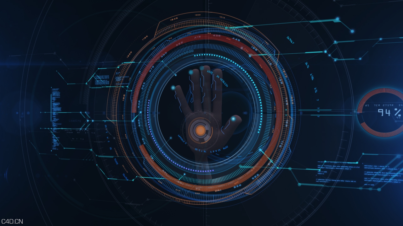 【AE模板】Videohive-Hi Tech Opener 高科技科幻片头动画展示AE模板 - C4D之家 - Render_720p.jpg