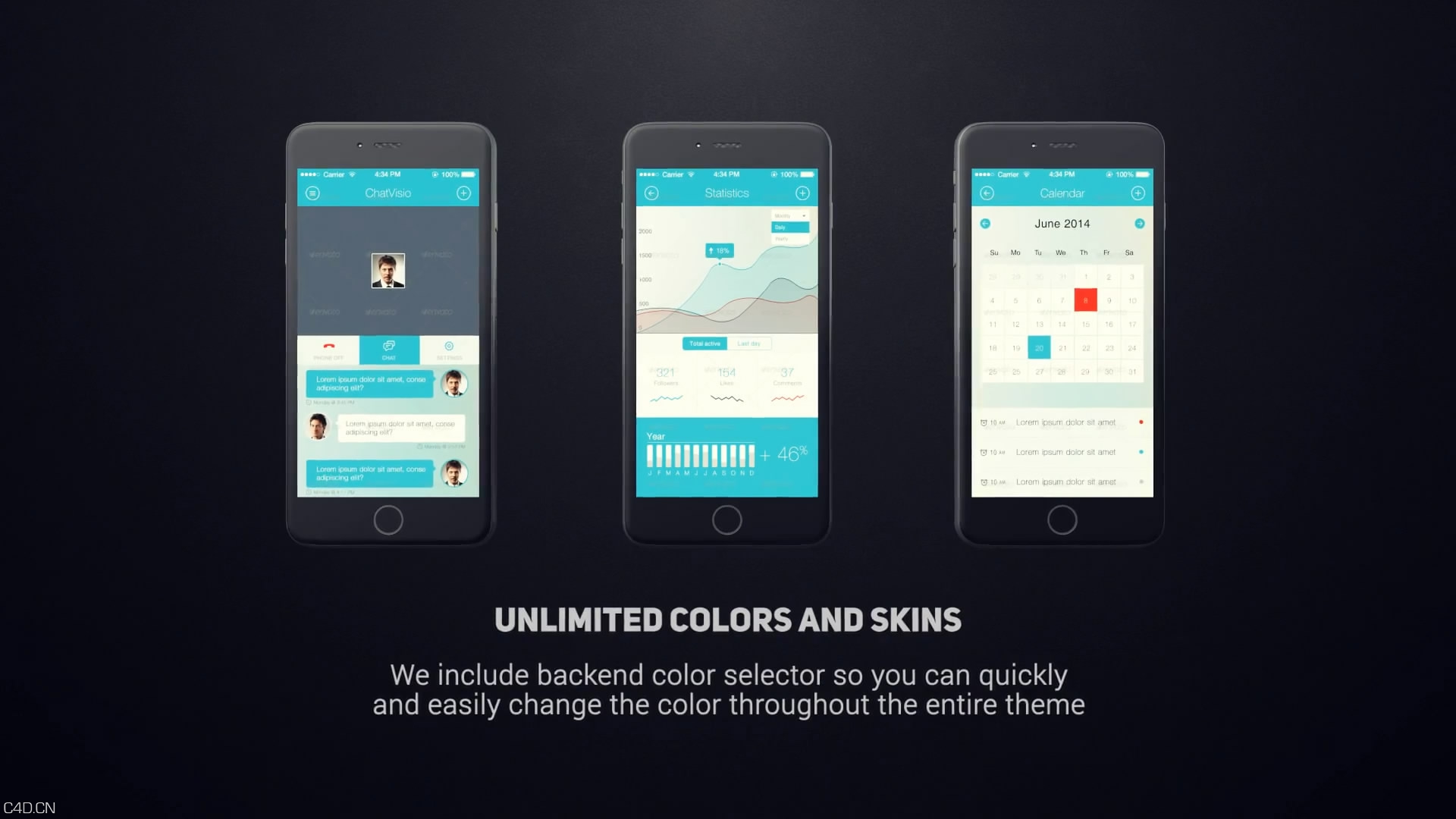 【AE模板】Videohive-Iphone 6 App Presentation 苹果6手机应用程序介绍AE模板