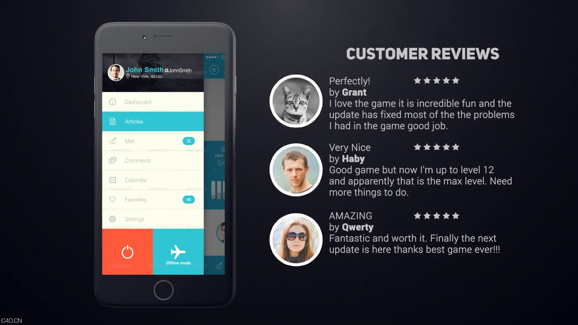 【AE模板】Videohive-Iphone 6 App Presentation 苹果6手机应用程序介绍AE模板 - C4D之家 - Preview00_01_1720141106-105126-3.jpg