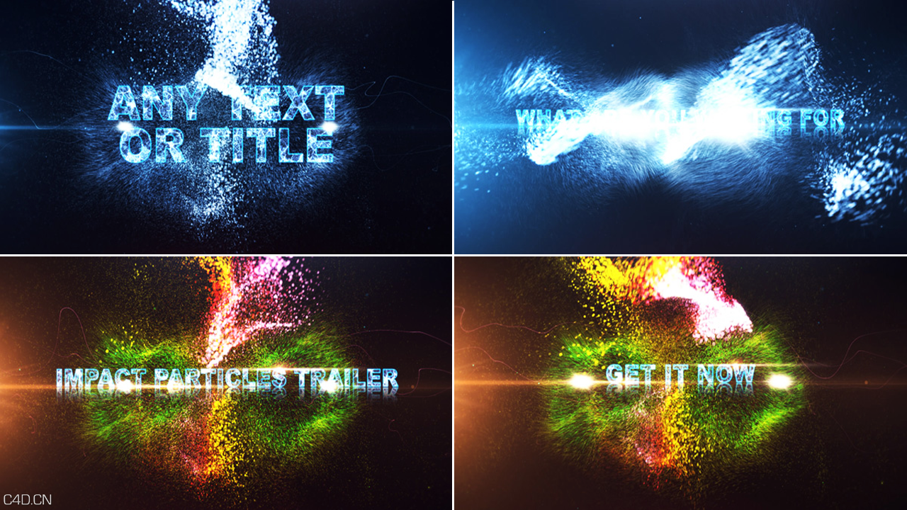 【AE模板】Videohive-Particles Trailer 酷炫粒子飞舞logo文字片头AE模板 - C4D之家 - Videohive-Particles-Trailer.png