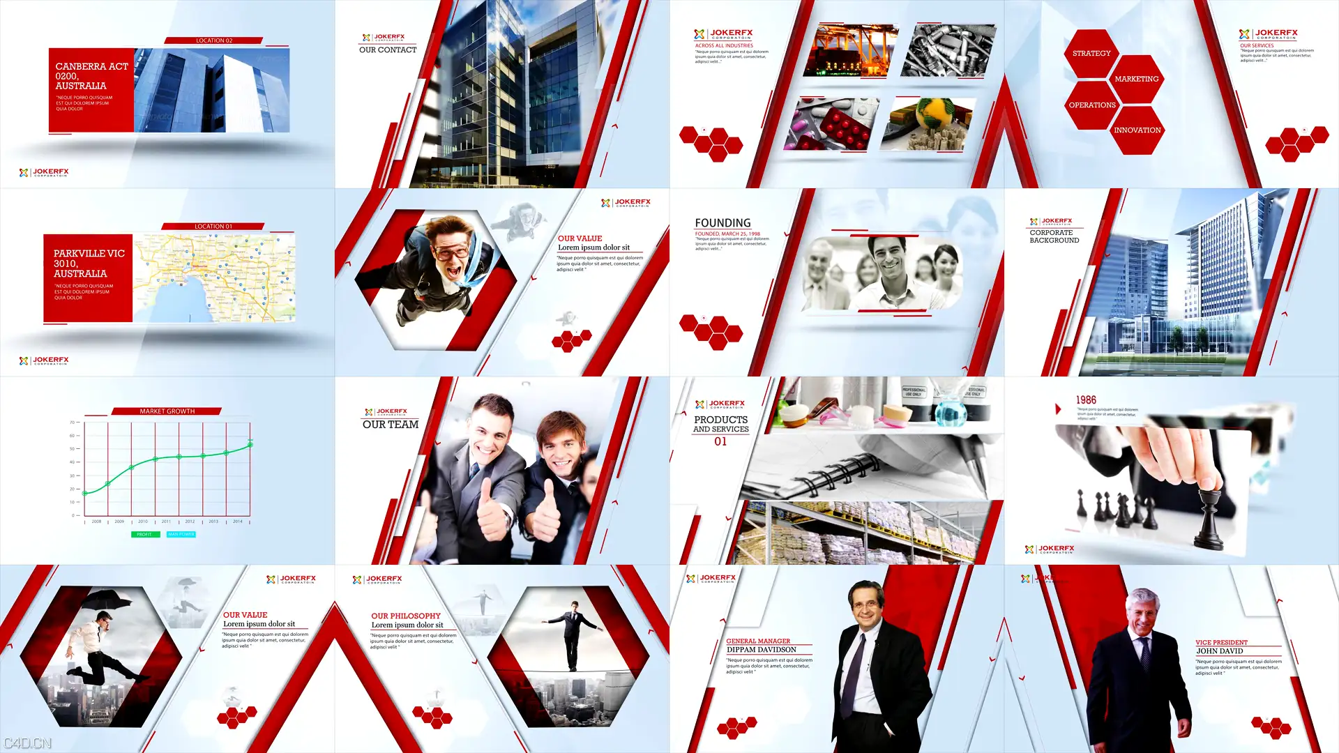 【AE模板】Videohive-Corporate Pack 公司企业宣传视频包装AE模板