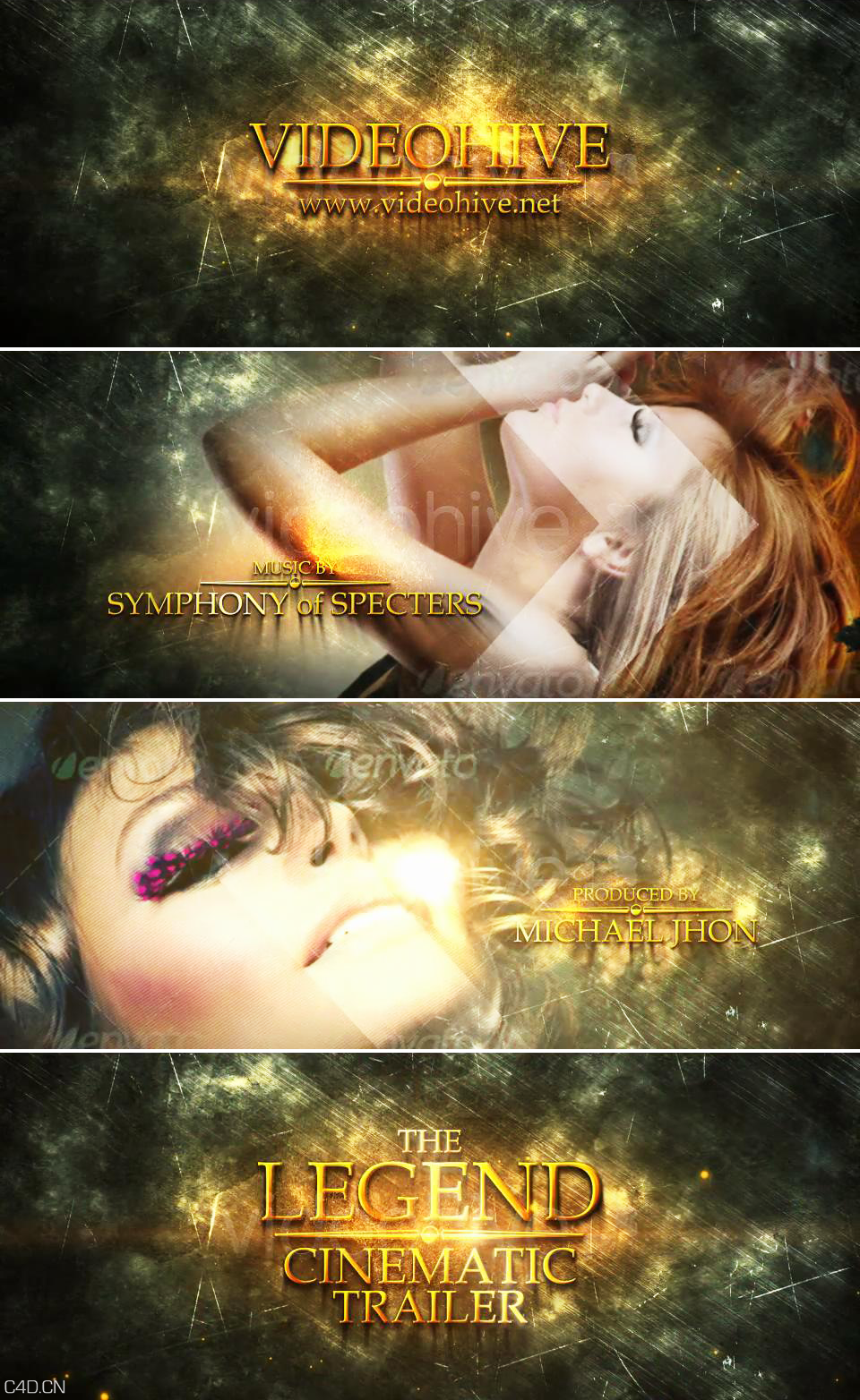 【AE模板】震撼金属质感电影预告片AE模板