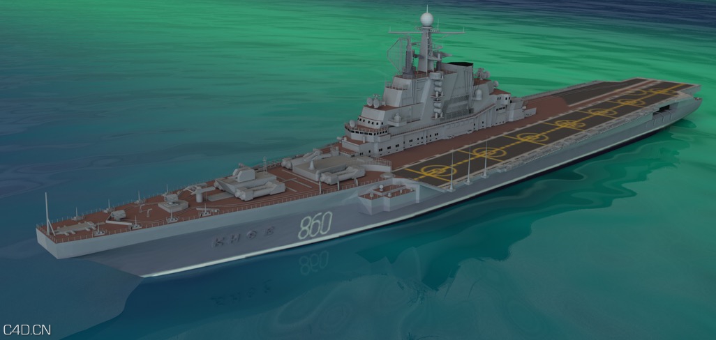 航空母舰C4D模型 The aircraft carrier 3D model - C4D之家 - cinema4d_ 2015-01-17 20.59.44.jpg